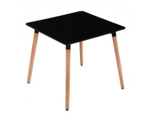 Wieża stołowa Nuri czarny 80x80cm, wysokość 74 cm