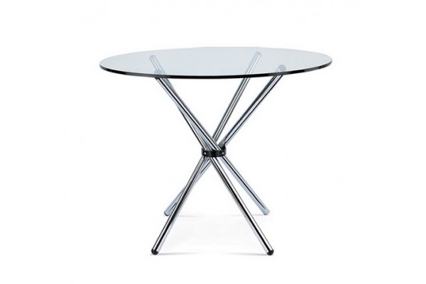 Стіл Тог скляний D90, висота 77см