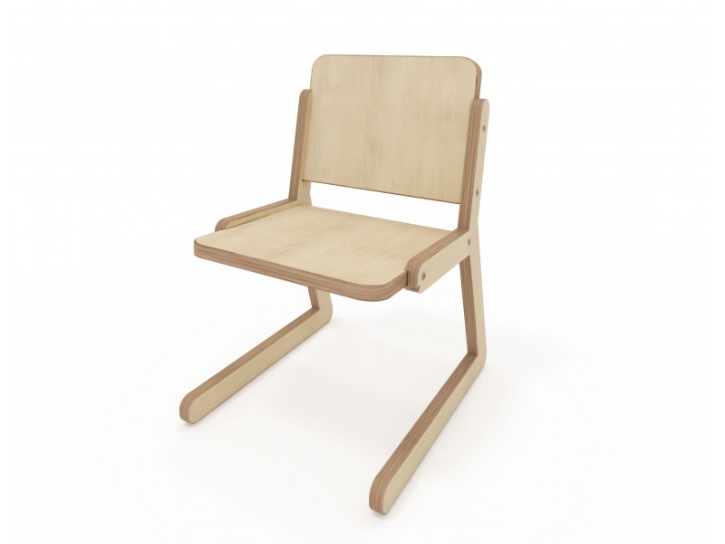 Стілець дитячий Lines 1 натуральне дерево