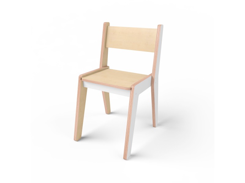 Stuhl Kinder Middle 1 mit einem Bezug aus HPL-Kunststoff Stuhl Kinder Middle 1 mit einem Bezug aus HPL-Kunststoff