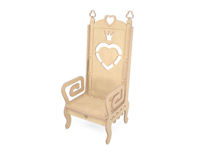 Стілець дитячий Трон натуральне дерево Стілець дитячий Трон натуральне дерево