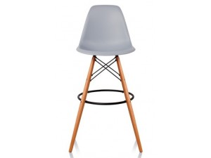  Bar stool Tower Wood Gray