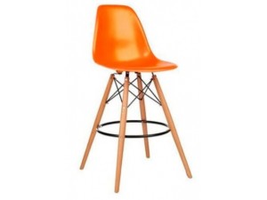 Bar stool Tower Wood orange