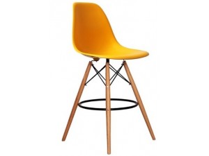  Bar stool Tower Wood yellow