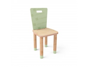 Children's chair with adjustable backrest Simple green