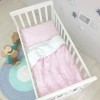 Змінний комплект постільної білизни в дитяче ліжечко рожевий