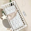 Changeable set in a baby bed Stars beige