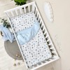 Changeable set in a baby bed Stars blue