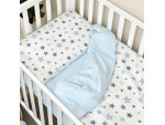Wechselset in einem Babybett Stars blue