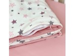 Змінний комплект в дитяче ліжечко Stars пудра Змінний комплект в дитяче ліжечко Stars пудра