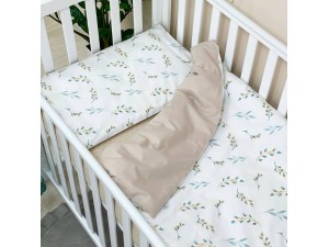 Змінний комплект в дитяче ліжечко Гілочки м'ята