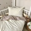 Changeable bedding set for teenagers beige / milk