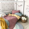 Change of bedding set teenage mustard / berry