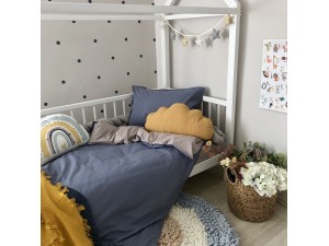 Replacement bedding set teenage gray / jeans