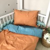 Pościel wymienna młodzieżowa terakota / akwamaryn
