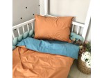 Pościel wymienna młodzieżowa terakota / akwamaryn