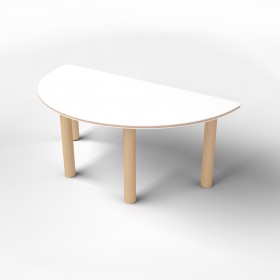 Стіл напівкруглий з покриттям hpl-пластику Стіл напівкруглий з покриттям hpl-пластику