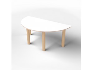 Semicircular table