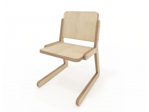 Стілець дитячий Lines 1 натуральне дерево