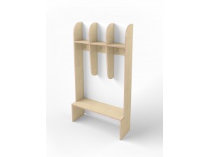 Роздягальня Simple small з відкритими полицями
