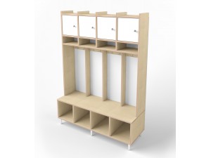 Garderobe mit Türen