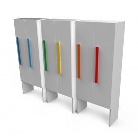 Cloakroom with doors