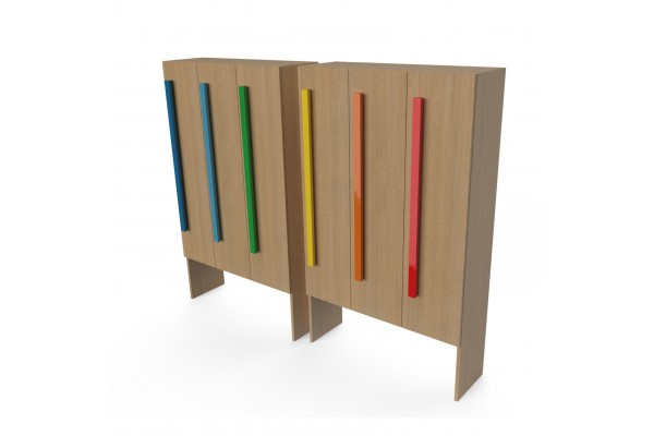 Cloakroom with doors