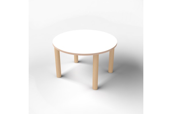 Стіл круглий з покриттям hpl-пластику