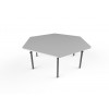 Hexagonal adjustable table