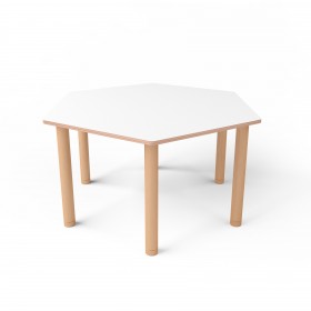 Стіл шестикутний з покриттям hpl-пластику