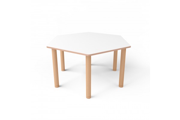 Стіл шестикутний з покриттям hpl-пластику