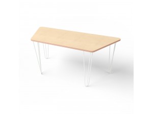 Tischtrapez mit Metallbeinen