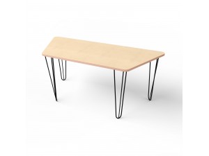 Tischtrapez mit Metallbeinen