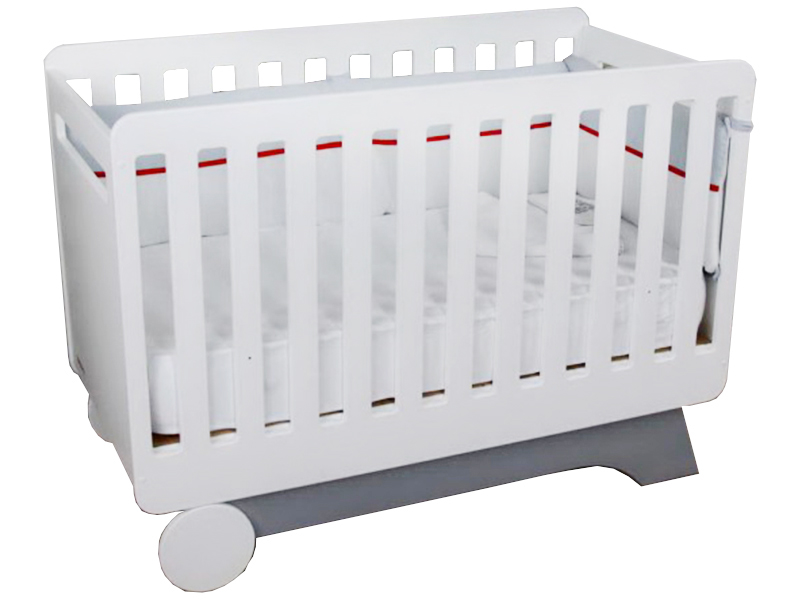 Ліжечко Nova біла/сірий Ліжечко Nova біла/сірий