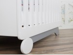 Ліжечко Nova біла/сірий