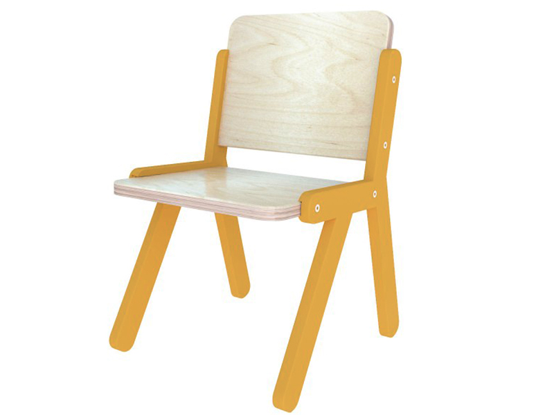 Стілець дитячий Lines 2 помаранчевий