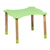 Kids wooden table figured (green worktop)
