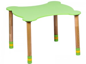 Kids wooden table figured (green worktop) Kids wooden table figured (green worktop)