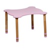 Стіл фігурний рожевий