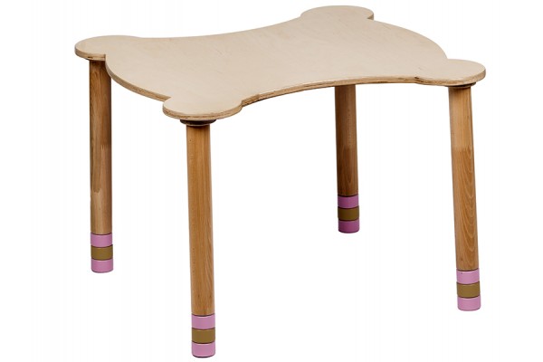 Kids wooden table figured