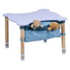 Stół dzięciecy drewniany dekoracyjny z kieszenią (indygo)