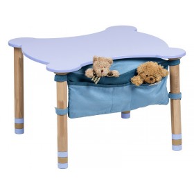 Стіл фігурний з карманом індіго