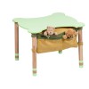 Kids wooden table figured (green worktop) Kids wooden table figured (green worktop)