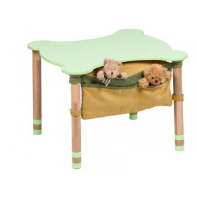 Стіл фігурний з карманом зелений Стіл фігурний з карманом зелений