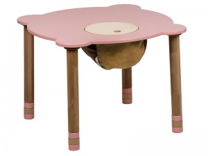 Стіл круглий рожевий