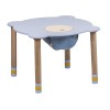 Holz runden Tisch für Kinder (blaue Arbeitsplatte)