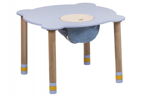 Стіл круглий індіго