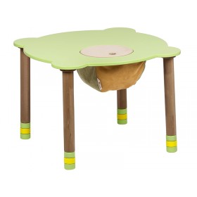 Стіл круглий зелений