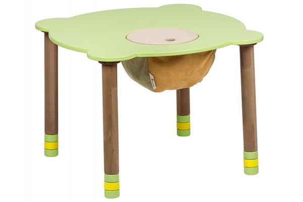 Стіл круглий зелений