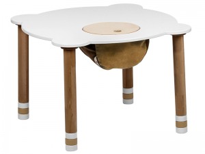 Стіл круглий білий